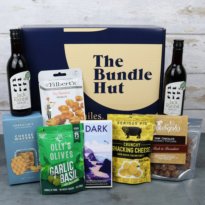 Red Wine & Treats Hamper Gift Box